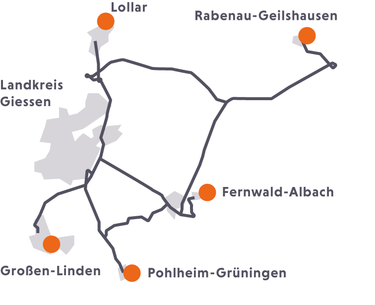 Wohngruppen Karte Standorte